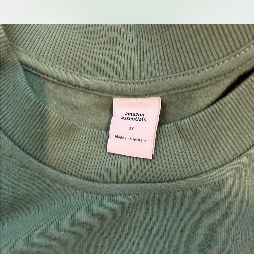 Amazon Essentials Green Crew Neck Sweatshirt Dres… - image 3